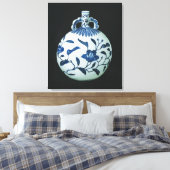 Pilgrim's 'Blauwe en Witte' Gourd met Floral Canvas Afdruk (Insitu (Slaapkamer))