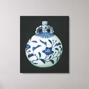 Pilgrim's 'Blauwe en Witte' Gourd met Floral Canvas Afdruk