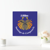 Pilgrims Camino Scallop Shell Vierkante Klok (Huis)