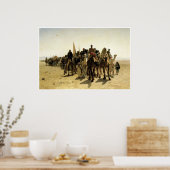 Pilgrims die naar Mecca gaan Poster (Keuken)