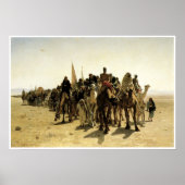 Pilgrims die naar Mecca gaan Poster (Voorkant)