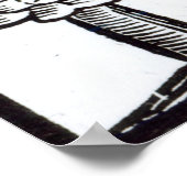 Pilgrims vertrekken naar de Nieuwe Wereld Poster (Hoek)