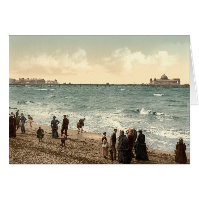 Pilier I, Morecambe, Lancashire, Angleterre de (Devant horizontal)