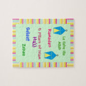 Piliers du puzzle 5 de l'Islam (Horizontal)