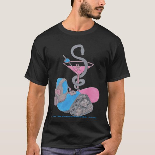 Pill-Bot V.2 Pharm-Tini T-Shirt (Voorkant)