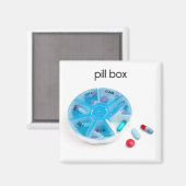 Pill Box Refkoelkast Magnet Magneet (Voorkant / Achterkant)