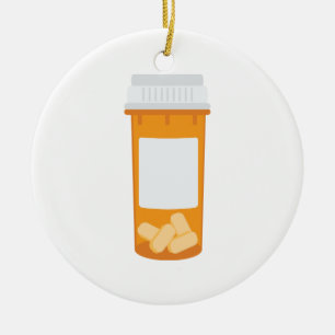 Pill Fles Keramisch Ornament