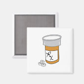 Pill Fles Magneet (Voorkant / Achterkant)