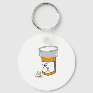 Pill Fles Sleutelhanger