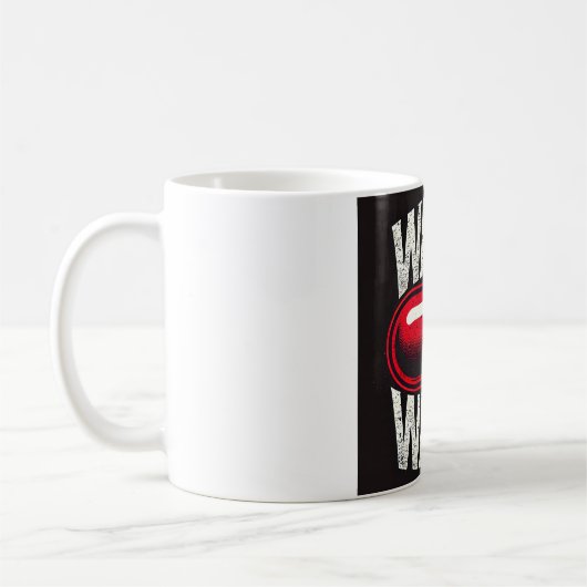 Pill rouge café Mug (Gauche)