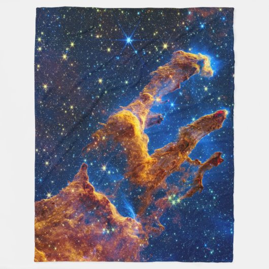 Pillars of Creation - James Webb NIRCam Astronomie Fleece Deken (Voorkant)