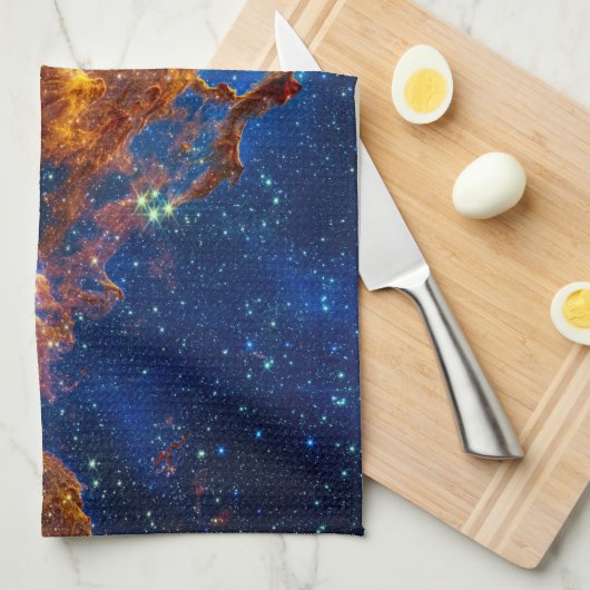 Pillars of Creation - James Webb NIRCam Astronomie Theedoek (Quarter Fold)