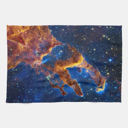 Pillars of Creation - James Webb NIRCam Astronomie Theedoek (Horizontaal)