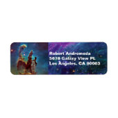 Pillars van Creation Eagle Nebula & Stars, ZGOS Etiket (Voorkant)