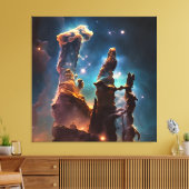 Pillars van Creation Idea Canvas Afdruk (Insitu (Woonkamer))