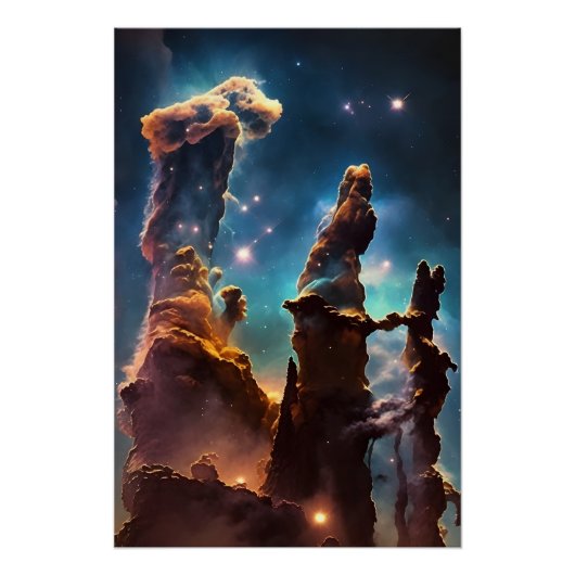 Pillars van Creation Idea Perfect Poster (Voorkant)