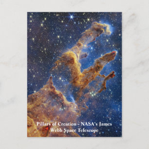 Pillars van Creation James Webb Space Telescope Briefkaart