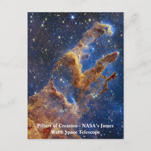 Pillars van Creation James Webb Space Telescope Briefkaart (Voorkant)