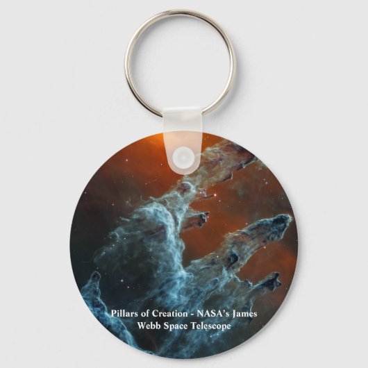 Pillars van Creation James Webb Space Telescope Sleutelhanger (Voorkant)