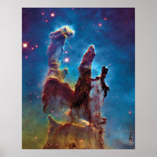 Pillars van Creation M16 Eagle Nebula Space Photo Poster