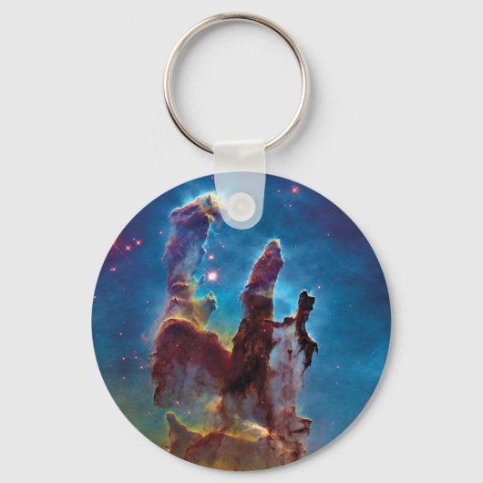 Pillars van Creation M16 Eagle Nebula Space Photo Sleutelhanger (Voorkant)