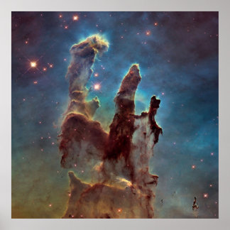 Pillars van Creation Star Gazing Eagle Nebula Poster