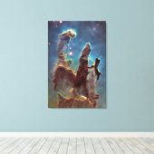 Pillars van de Grote Verticale Verticale van de Ve Canvas Afdruk (Insitu (Houten vloer))