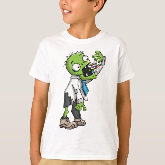 Pillen tegen Zombies T-shirt (Voorkant)