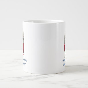 Pillenkarakters "Wellness is een reis" Koffie mok