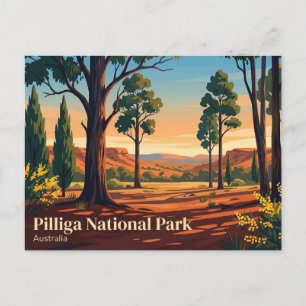 Pilliga Nationaal Park Australië Briefkaart