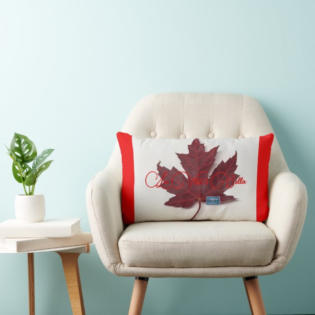 Pillow3-R&W(Maple Leaf-Bella-A)RFPMDesigns©️2024 Kussen (Stoel)