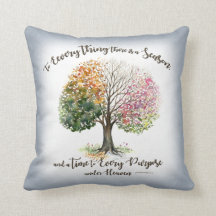 PILLOW 4 SEIZOEN BIBLE VERSE WATERVERF Grey