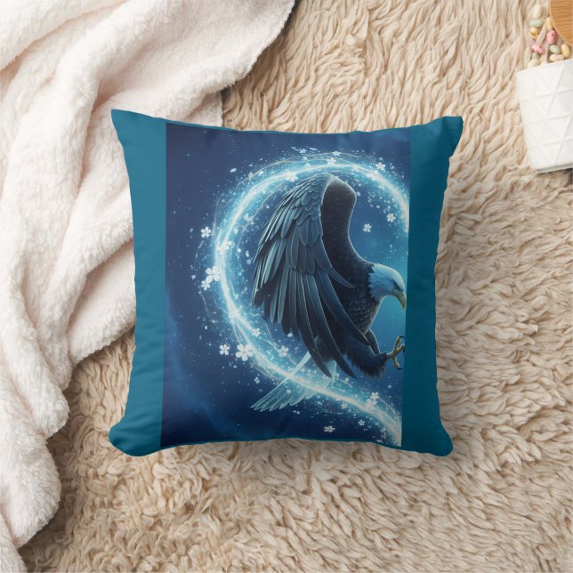 Pillow Bald Eagle Heart - I Will Be With You Kussen (Deken)