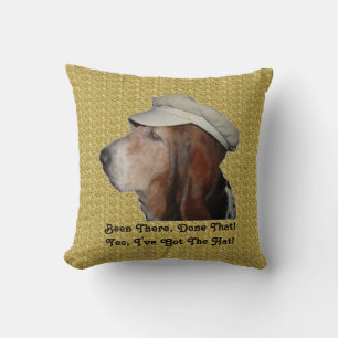 Pillow Basset Hond was er al. Kussen