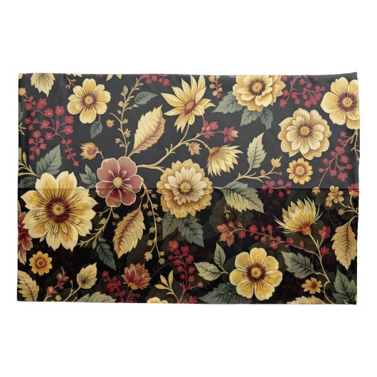 Pillow case flowers pattern  kussensloop (Achterkant)