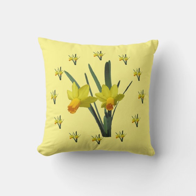 Pillow - Daffodil Blossom Kussen (Voorkant)
