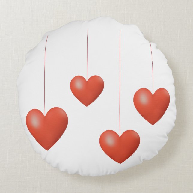Pillow-Eternal love Rond Kussen (Achterkant)