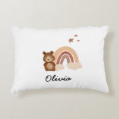 pillow featuring a custom bear design accent kussen (Voorkant)