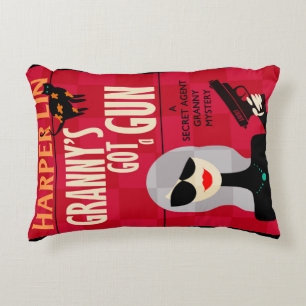 PILLOW Granny heeft een Pistool Harper LinBook Hoe Accent Kussen