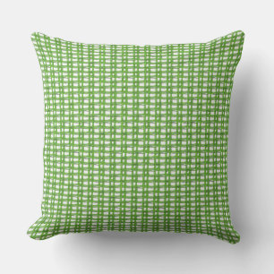 Pillow - Green Loose Weave Pattern Buitenkussen