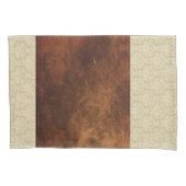 Pillow Hoesje Beige Brown Pattern Kussensloop (Voorkant)