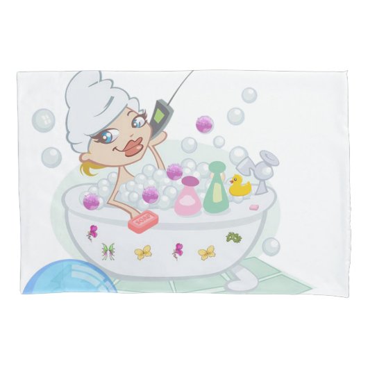 Pillow Hoesje Bubble Bath Kussensloop (Voorkant)