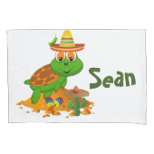 Pillow Hoesje Green Turtle Kussensloop (Voorkant)