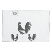 Pillow Hoesje Rooster Kussensloop (Achterkant)
