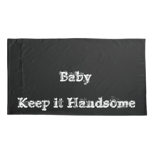 Pillow-Hoesjes Houd het handvat zwart Kussensloop (Achterkant)