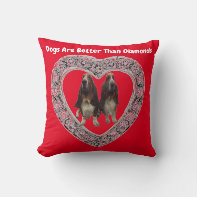 Pillow-honden zijn beter dan diamanten kussen (Voorkant)