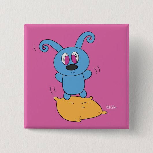 Pillow Jump Rolly Square Button (Voorkant)