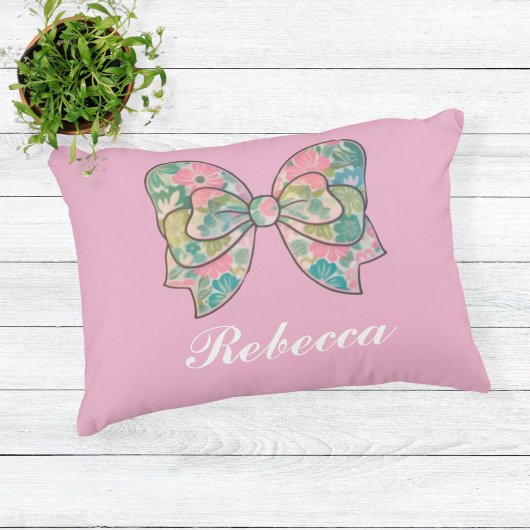 pillow kid bow bedroom accent kussen