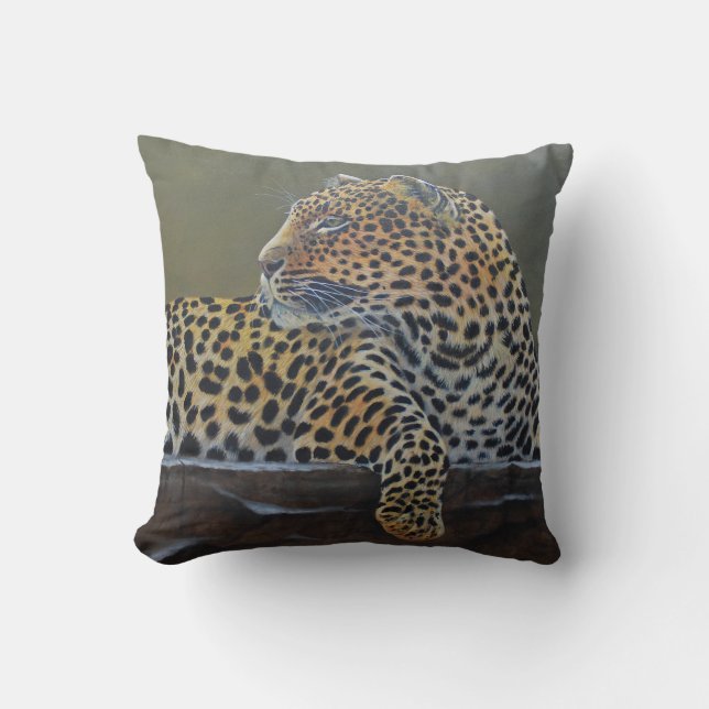Pillow Leopard Rock Kussen (Voorkant)