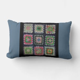 Pillow (lumbar) - Granny Square Afghan Kussen